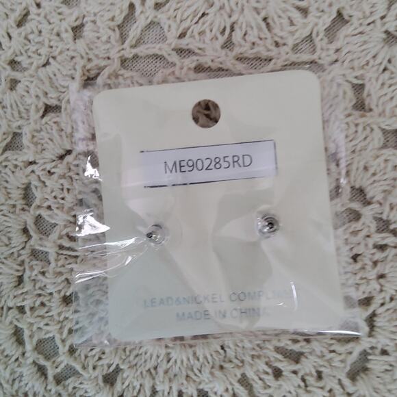 Women's Layered Double Butterfly Stud Earrings in Silver Tone - Picture 10 of 10